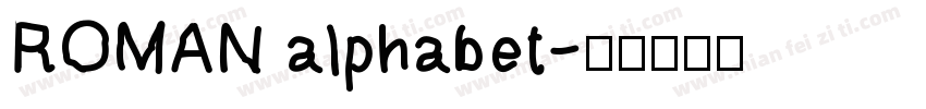 ROMAN alphabet字体转换